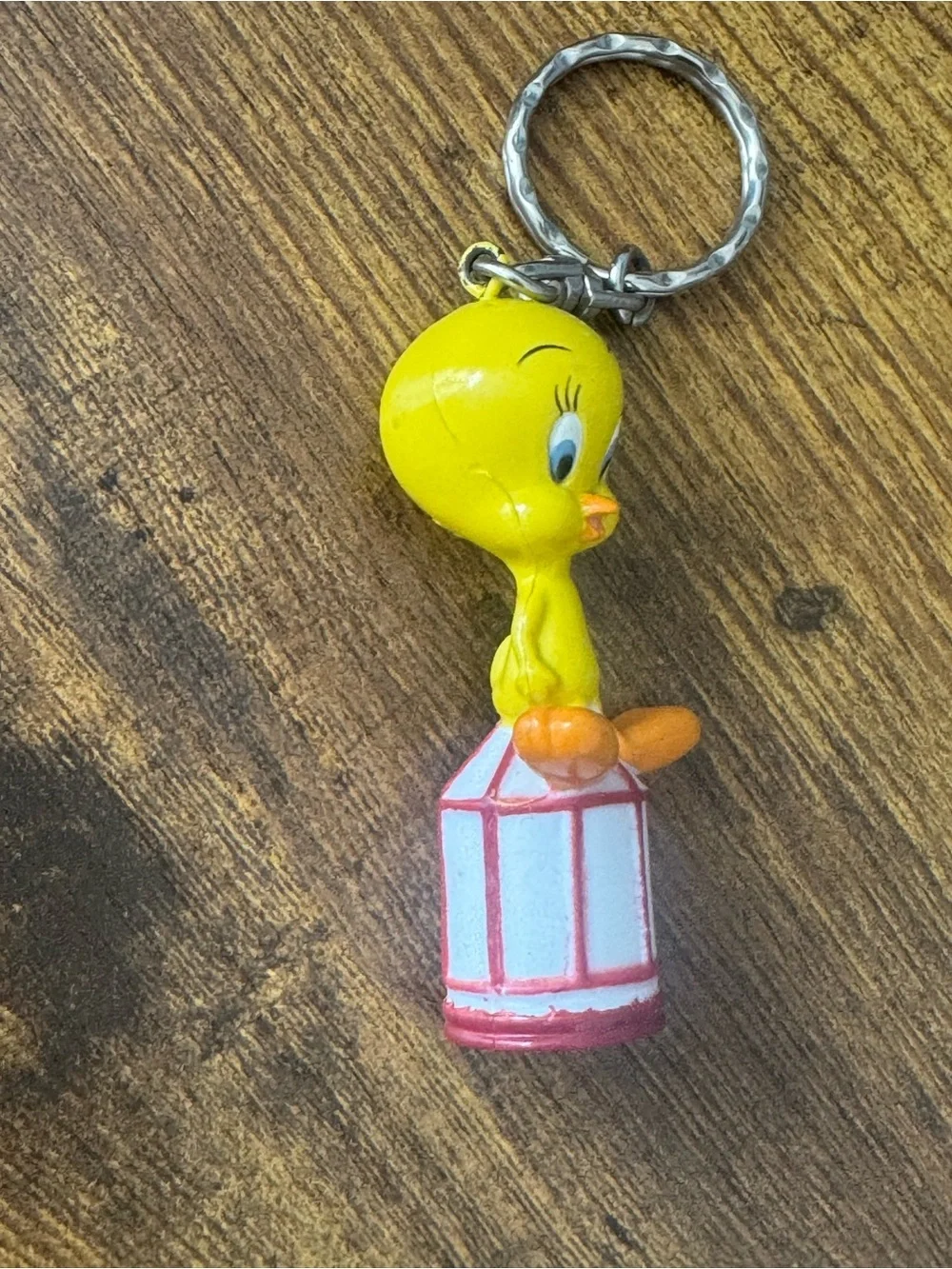 Vintage‎ 1996 Tweety Bird Birdcage Keychain Warner Bros Looney Tunes PVC